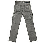 Джинси чоловічі ITENO (Tophero) р.33 світло-сірі літні тонкі прямі з накладними кишенями з боків, фото 3