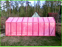 Плёнка полиэтиленовая 150мкм тепличная розовая 12м*50м "Планета Пластик" UV-6 сезонов