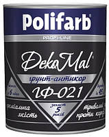 Polifarb DekoMal ГФ-021 0,9 кг. антикорозійна алкідна грунтовка для металлу біла