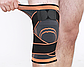Бандаж на коліно/ Наколінник ортопедичний / Фіксатор коліна/ Колінний корсет / Фіксуючий бандаж коліна (Помаранчевий) M, фото 5