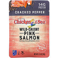 Chicken of the Sea, Горбуша из дикой рыбы, измельченный перец, 70 г (2,5 унции) Днепр