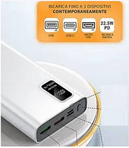 Портативная батарея Power Bank HP-pro PD 20000 mAh 22.5 W Blanco Nuovo, Білий, фото 5