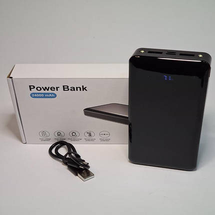 Портативний зарядний пристрій XHC-T82 LCD PD20W+QC3.0 Black (24000mAh), фото 1
