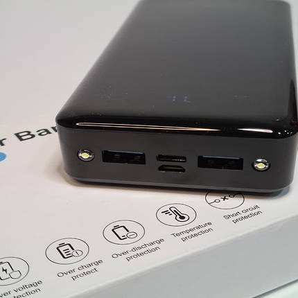 Портативний зарядний пристрій XHC-T82 LCD PD20W+QC3.0 Black (24000mAh), фото 3