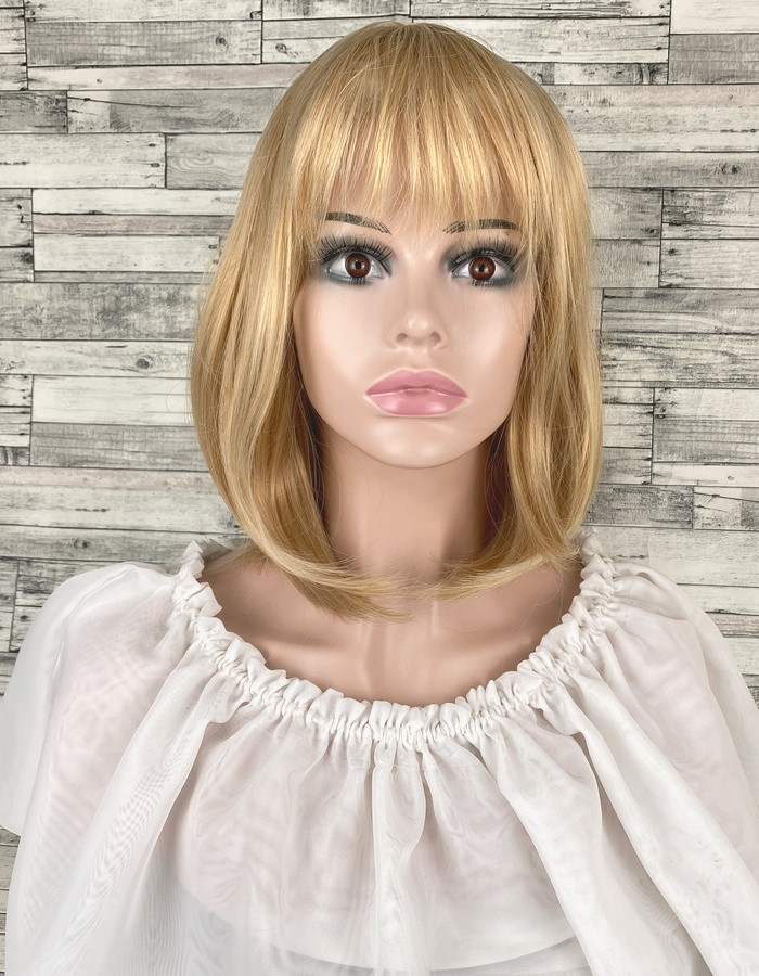 Перука жіночий каре блонд с чубчиком і проділом, фото 1