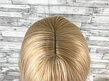 Перука жіночий каре блонд с чубчиком і проділом, фото 4