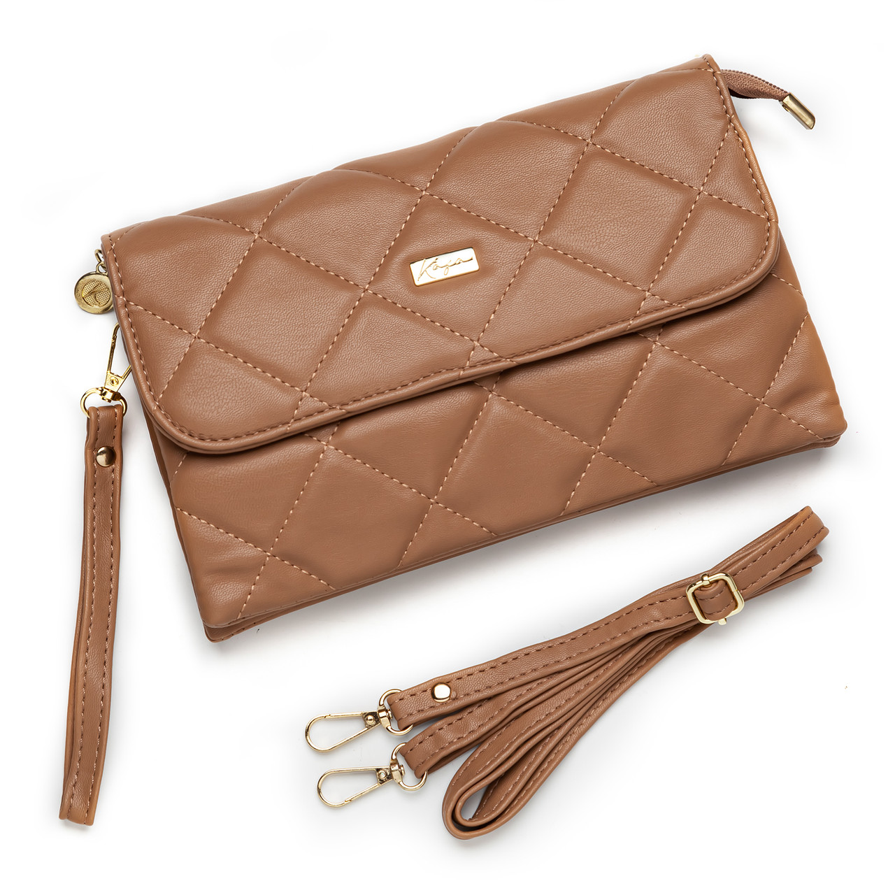 Жіноча сумка через плече Kafa 955 коричнева (fb)