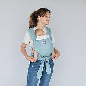 Слінг Love & Carry ЛавТай з народження до 15 кг, блакитний LC337