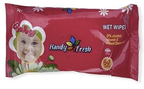 Дитячі вологі серветки Handy Baby Fresh Хенді 60 штук
