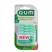 Межзубные щеточки Gum Soft-Picks Comfort Flex Cool Mint (размер M), 40 шт