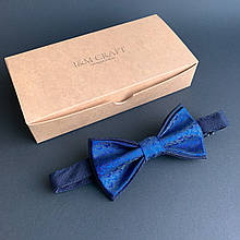 Галстук-бабочка I&M Craft синій з візерунками (0102004012)