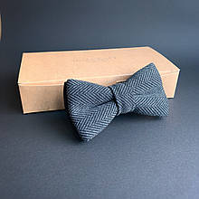 Краватка-метелик I&M Craft темно-сіра з візерунком (0102004031)
