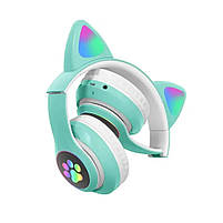 Навушники Bluetooth TUCCI STN28 Mint green з вушками, фото 3