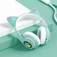 Навушники Bluetooth TUCCI STN28 Mint green з вушками, фото 5