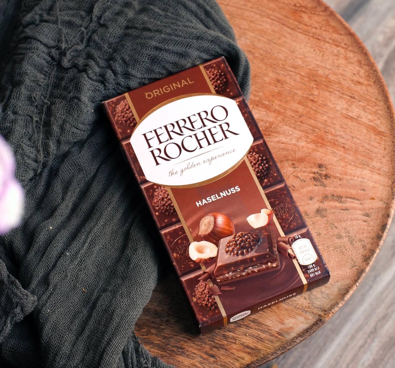 Шоколадна плитка "Ferrero Rocher Original" 90 гр. Німеччина