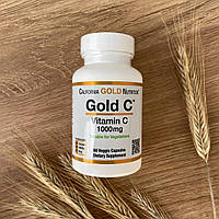 California Gold Nutrition, Gold C, вітамін С, 1000 мг, 60 вегетаріанських капсул
