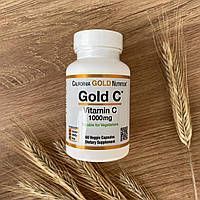 California Gold Nutrition, Gold C, витамин C класса USP, 1000 мг, 60 вегетарианских капсул