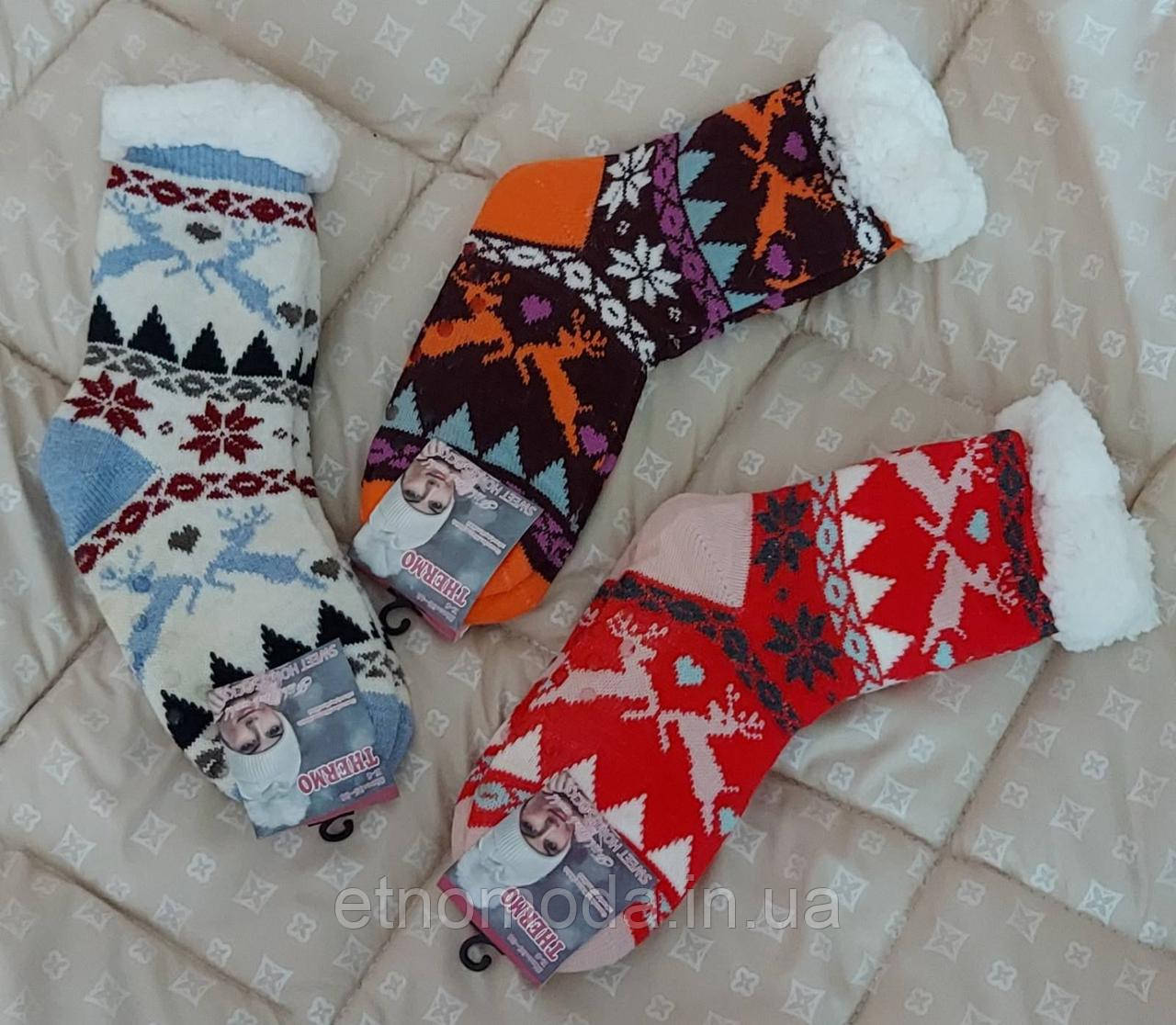 Шкарпетки вовна фліс жіночі дуже теплі, фото 1