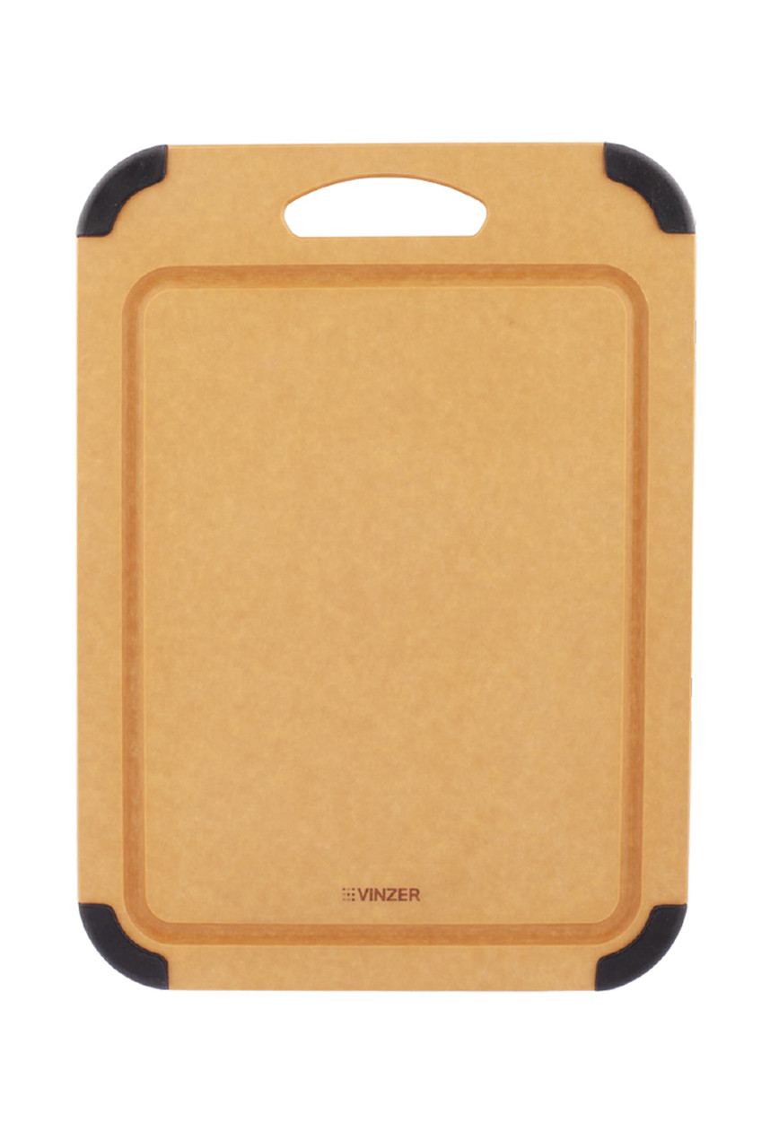Дошка обробна Vinzer 50259, 37x27.5 см кухонна дошка для нарізки з фібродерева, фото 1