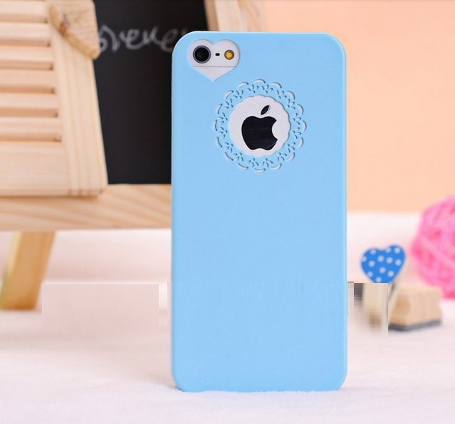 Пластиковый Чехол для IPhone 5 / 5s Сердце на Камере Голубой — Купить ...
