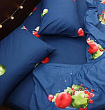 Постільна білизна ранфорс Новорічні іграшки, фото 3