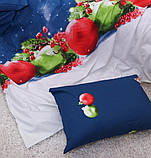 Постільна білизна ранфорс Новорічні іграшки, фото 4