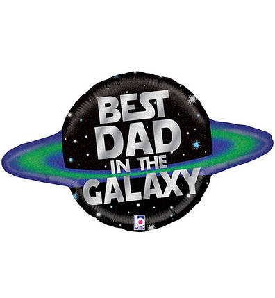 Повітряні кульки "Best Dad", 75х40 см., Італія, фото 1