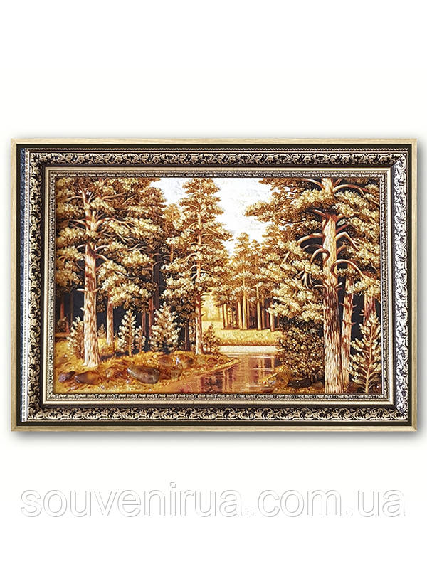 Картина з бурштину "Дерева", фото 1