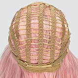 Довга перука без чубчика, термоволосся, рожевий колір, для аніматорів, сцени, танців та вечірок., фото 7