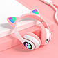 Навушники Bluetooth TUCCI STN28 Pink з вушками, фото 3
