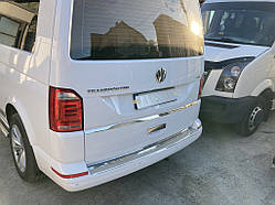 Планка під номером (нерж) OmsaLine - Італійська нержавійка для Volkswagen T6 2015-2024 рр