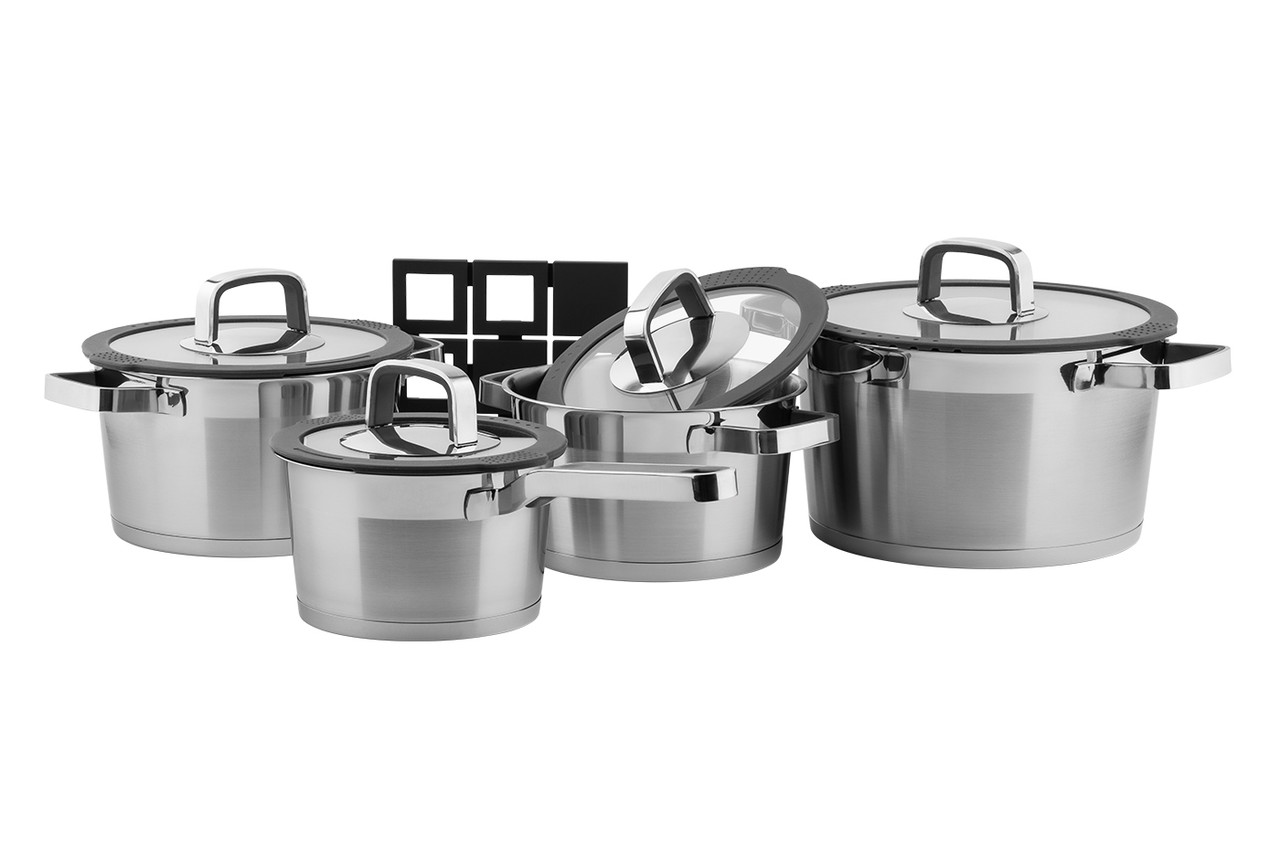 Набір кухонного посуду Vinzer Moderno 9 предметів (50031)