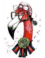 Картина по номерам. Rosa "Fashion Flamingo" 35х45 см N00013207