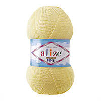 Alize COTTON GOLD FINE (Коттон Голд Файн) № 187 лимонный (Пряжа хлопок с акрилом, нитки для вязания)