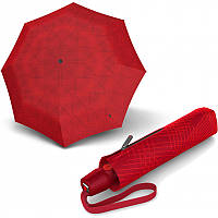 Зонт Knirps T.200 Kn9532018385 из полиэстера полный автомат складной женский красный с узором