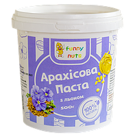 Арахісова паста з льоном Funny Nuts 500 г