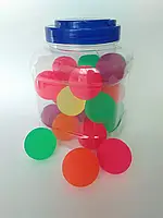 Игровые мячики попрыгунчики разноцветные набор 60 шт