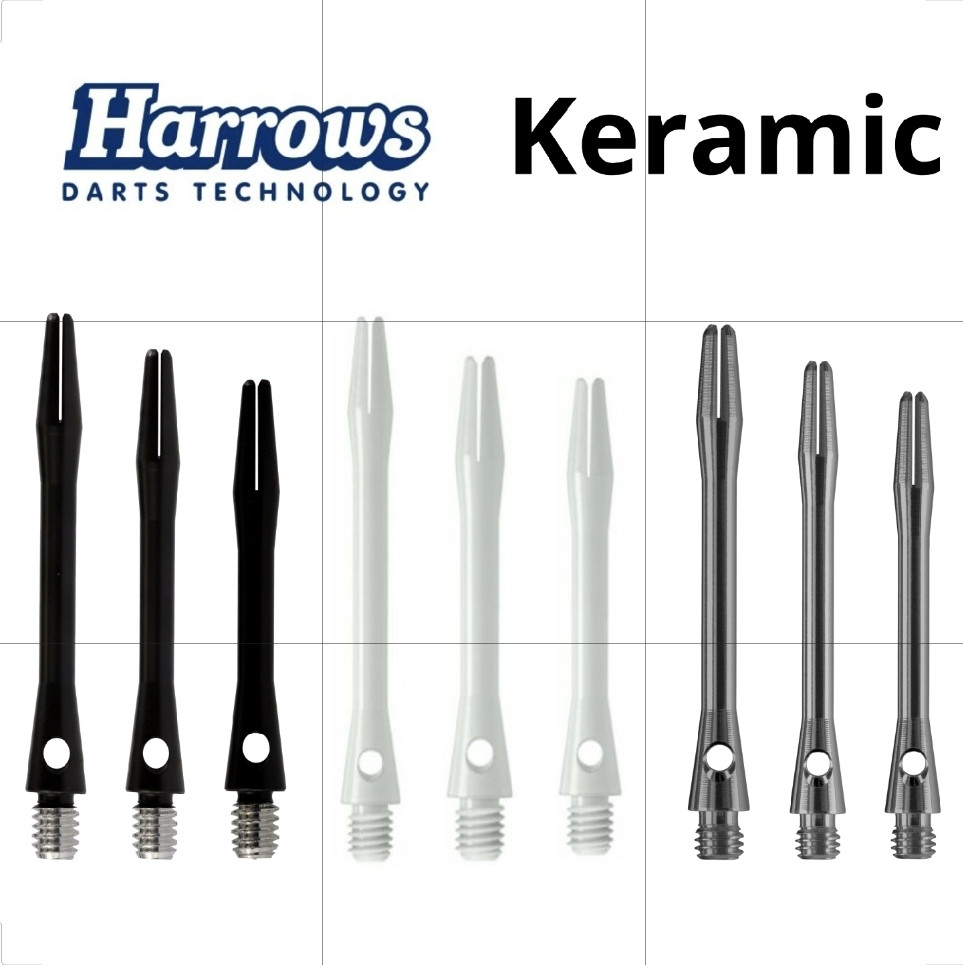 Хвостовики для дротиків дартс Keramic Harrows Англія 3 шт.