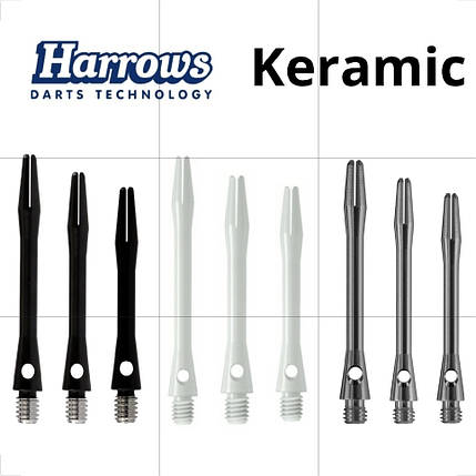 Хвостовики для дротиків дартс Keramic Harrows Англія 3 шт., фото 2