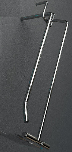 Кронштейн торговельний на сітку з ценникодержателем 100 мм