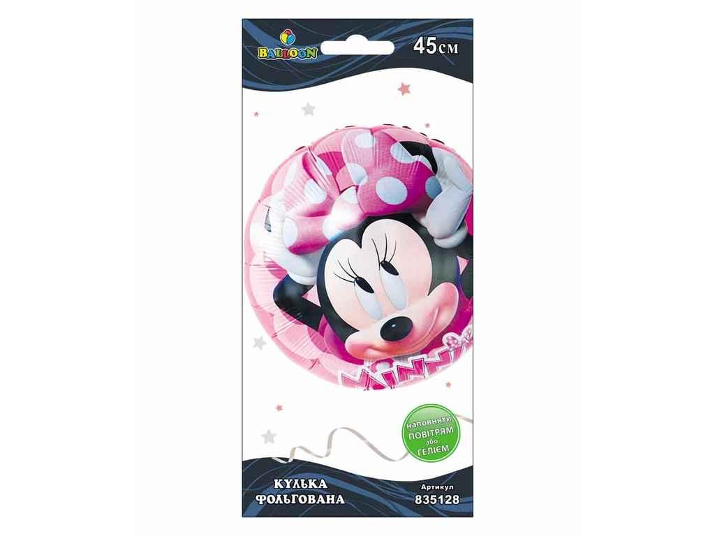 Кулька повітр. фольгована "Minni Mouse" 45см №835128/Pelican/(5), фото 1