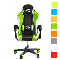 Кресло геймерское компьютерное JUMI ARAGON TRICOLOR игровое для геймера Синий W_101 Серый Зеленый