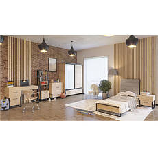Модульні меблі в кімнату підлітка Лофт дуб артизан в стилі лофт