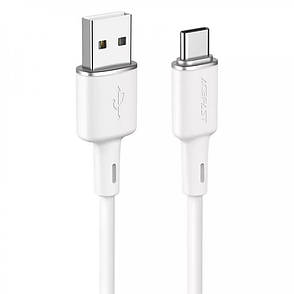Кабель для зарядки телефона/ смартфона ACEFAST C2-04 USB - Type-C 3 А 1.2 м Білий, фото 1