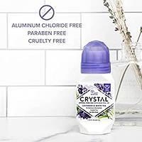 Crystal Body Deodorant, Натуральный шариковый дезодорант с лавандой и белым чаем, 66 мл