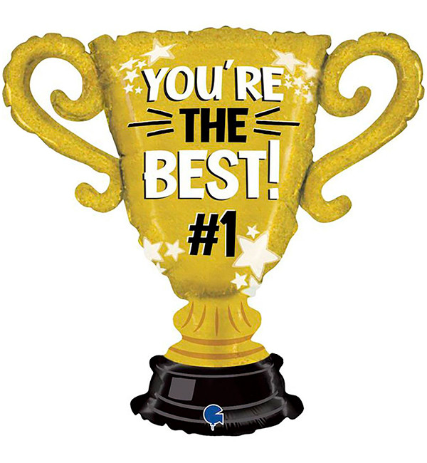 Повітряні кульки "The best", 84 см., Італія