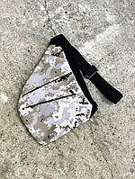 Сумка-кобура серого камуфляжного цвета на плечевой ремне, мужская наплечная сумка из ткани oksfofd1000d