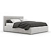 Дитяче ліжко для хлопчика, дівчинки MeBelle FLATTY 120х200 см, бежевий зносостійкий шеніл, рогожка, фото 2