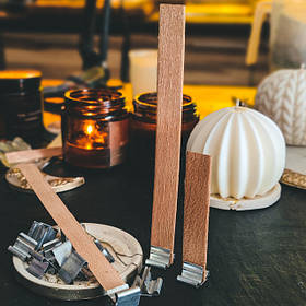 Гноти (хлопкові, дерев`яні) та тримачі для гнотів