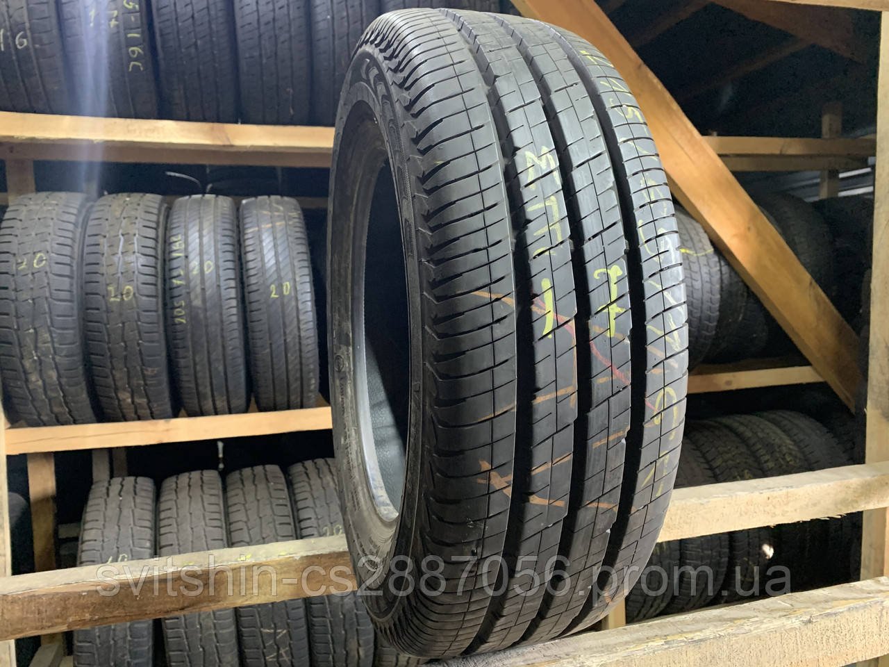Розпаровка 215/65R16C Continental Vanco2 8мм 1шт 17рік